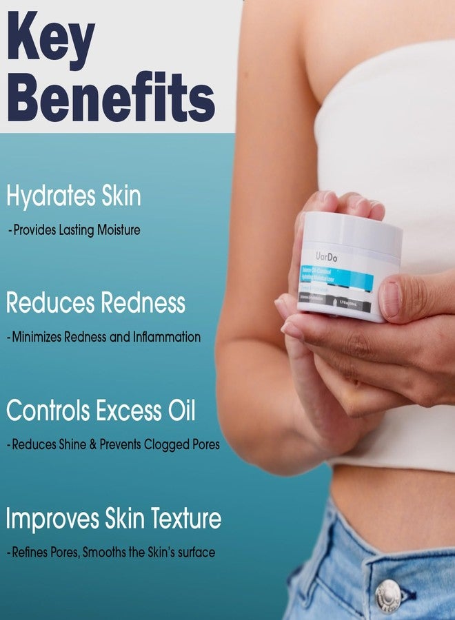 Uardo Balance Oil-Control Hydrating Moisturizer 1.7 Fl Oz / 50ml - usn110 | Suitable for Oily, Acne & Sensitive Skin Types | More Even Skin Tone | For Women and Men - Image 4